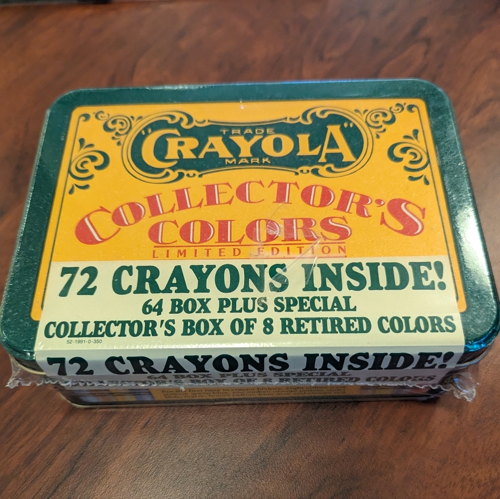 Vintage 1991 Crayola collectors colors tin